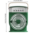 thumbnail image 2 of Fan Air Cooler Portable Air Conditioner Fan Portable Air Conditioner Fan For Desk Nightstand Coffee Table Small Reversible Window Fan off Clip on Fan Small Metal Fan Hat Clip for Travel Floor Drying, 2 of 3