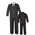 thumbnail image 1 of NEW BABY TODDLER & BOY WEDDING Brown Pin Stripe FORMAL TUXEDO SUIT S M L XL-12, 1 of 8