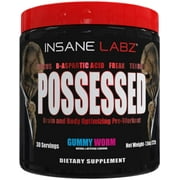 Insane Labz Posessed Pre Workout Powder, Strawberry Pina, 30 Servings