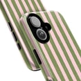 thumbnail image 3 of Pink Green Striped Phone Case, Summer Aesthetic for iPhone 17 16 15 14 13 12 11 Pro Plus Mini, 3 of 6