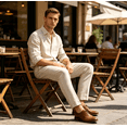 thumbnail image 5 of HBDesign Men's Linen Blend Pants, Lightweight Breathable Trousers for Business Daily Wear, 5 of 8