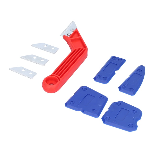 Kit d'Outils de Calfeutrage, Ensemble de Grattoirs de Calfeutrage Nettoyeur de Couture Kit d'Outils de Nettoyage pour Remplir et Niveller les Coins pour Enlever les Résidus de Colle