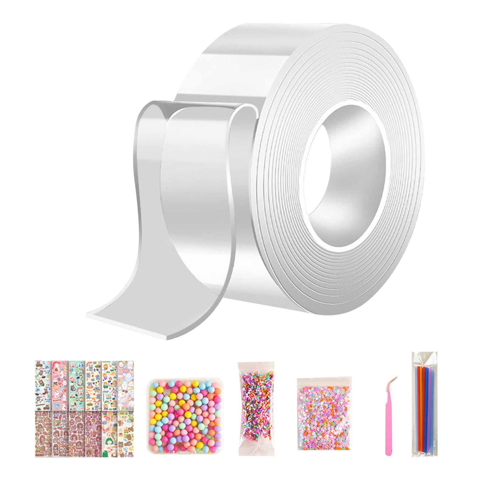 6 PCS Nano Tape Bubble Kit for Kids with Step-by-Step Video Tutorials, Nano  Double Sided Adhesive Gel Grip Traceless Tape, Nano Magic Tape Bubbles