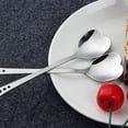 thumbnail image 5 of WHAMVOX Silver Stainless Steel Heart Shape Spoons Set for Coffee Tea and Dessert Kitchen Use 6pcs, 5 of 8