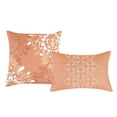 thumbnail image 4 of ESCA Bed in a Bag 9-Piece Purity Coral Pink Floral Quilted Comforter & Sheet Set - King Size, 4 of 7