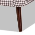 thumbnail image 6 of Bowery Hill Houndstooth Fabric Accent Chair in Brown and White, 6 of 9