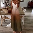 thumbnail image 1 of Liquidation d'Été 2025! Robe pour Femmes Grande Taille, Liquidation de Robes d'Été pour Femmes, Robe d'Été Décontractée pour Femmes à Plis Imprimée Camis Sans Manches à Col en V, 1 of 5