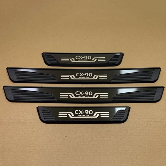 For 2025 Mazda CX-90 Car Accessories Door Sill Protector Scuff Plate Guard Trim