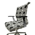 thumbnail image 6 of Ambesonne Black and White Office Chair Cover Stretchable High Back, Art Deco Mosaic, Charcoal Grey, 6 of 6