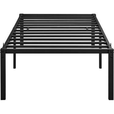 Sturdy Steel Slat Support, Twin XL Bed Frame with 18" Storage, No Box Spring Needed