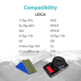 thumbnail image 6 of Foto&Tech Plastic Ribbed Texture Attachment Grip Compatible with Leica Cameras (Royal Blue), 6 of 7