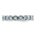 thumbnail image 3 of Aquamarine Sterling Silver Ring, 3 of 11