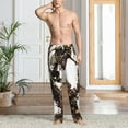 thumbnail image 2 of Sigee Skeleton Dance with Mushrooms print Men's Pajama Pants Lounge Sleep Bottoms with Elastic Waistband and Pockets-XX-Large, 2 of 6