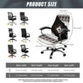 thumbnail image 6 of FKELYI American Tribal Geometric Print Office Chair Cover Removable Computer Chair Slipcover Anti-Dust Washable Swivel Chair Protector Covers for Boss Chair Armchair, Large, 6 of 6