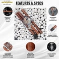 thumbnail image 2 of Nagina International Aluminum & Brass Decorative Rosewood Walking Cane | Full Size Walking-Stick for Men & Women (Spiral Wood, Fairy Dome), 2 of 9