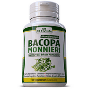 Fit for Life Bacopa Monnieri 1000 mg MAX Strength | 60 Capsules Pills | Organic