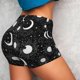 thumbnail image 4 of Fotbe Crescent and Stars Shorts Sin Costuras – Shorts Deportivos de Cintura Alta para Mujer, Elásticos para Gimnasio, Yoga, Running o Ciclismo-Medium, 4 of 8