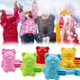 thumbnail image 4 of Herramienta para hacer bolas de nieve con forma de oso para hacer bolas de nieve, herramienta para hacer bolas de nieve con forma de clip, herramienta para hacer bolas (rosa+amarillo, grande), 4 of 5