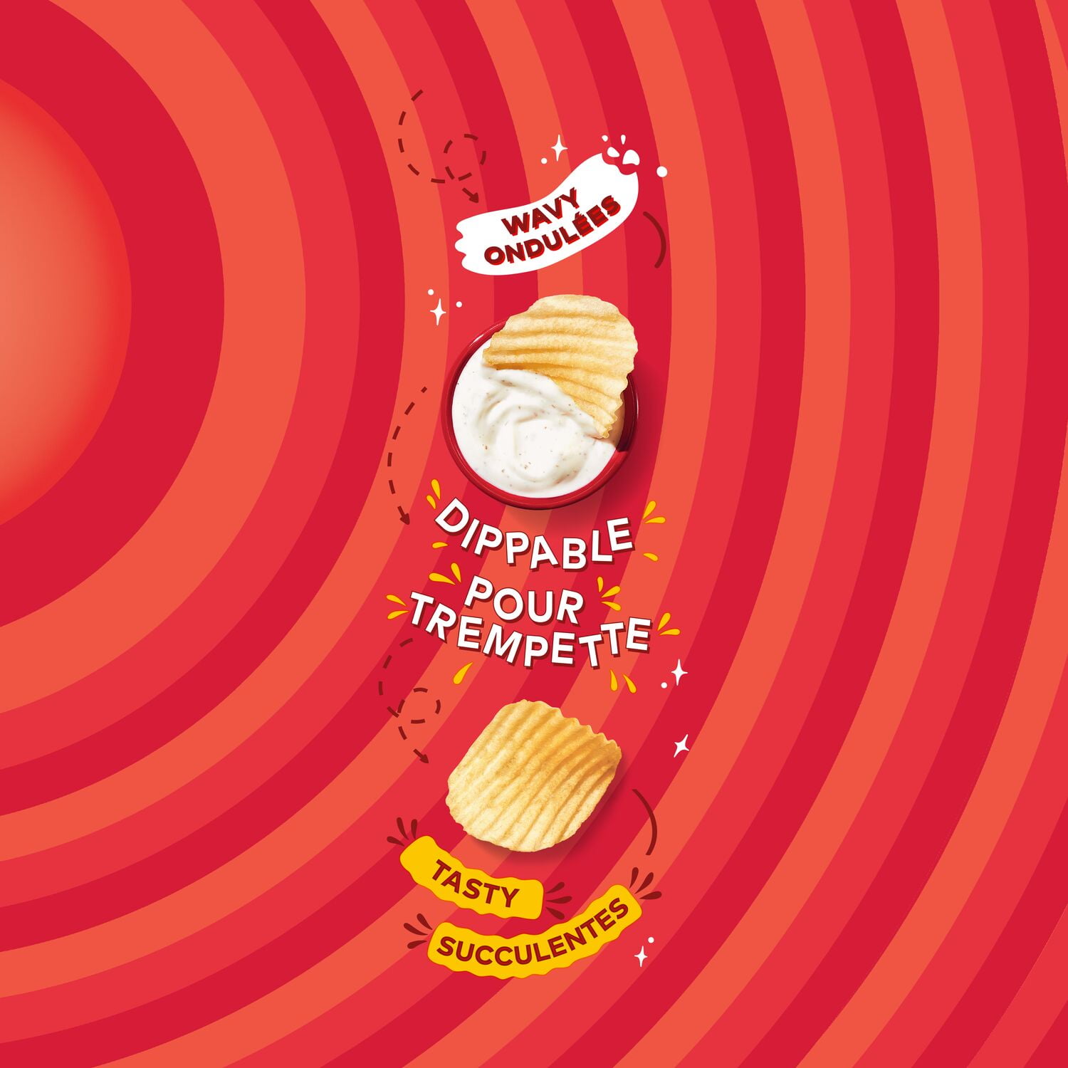 Croustilles Lay’s Ondulées Original 235 g.