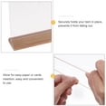 thumbnail image 2 of SHISUYAN Acrylic Sign Holder Tabletop Menu Price Stand Acrylic Photo Frame Display Stand, 2 of 8