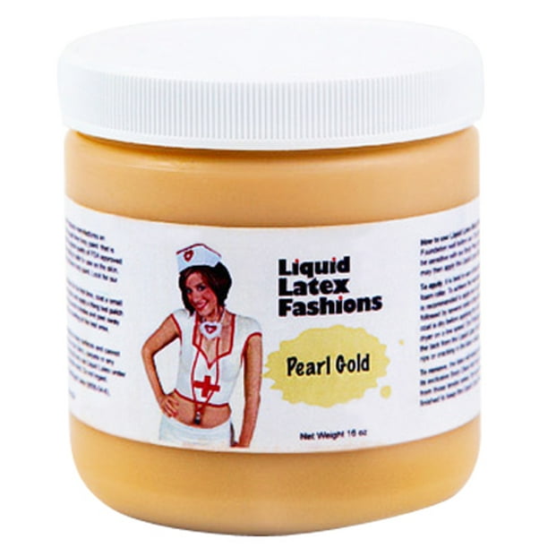16oz Pearl Gold Liquid Latex *Ammonia Free* Body Paint