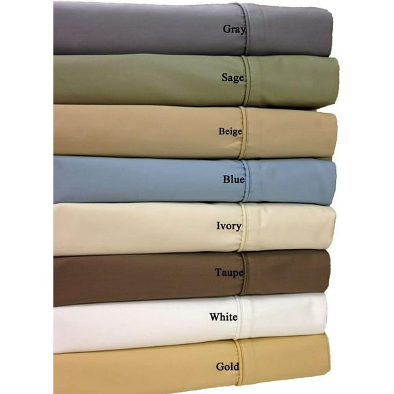 California-King White Cotton-Poly-Blend Wrinkle-Free, 650-Thread-Count Solid Sheet Set, Super-Deep 22-inch Sheets