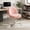 Teddy Fabric-Pink, variant on LUCKLIFE Office Desk Chair with Shell Back, 17.7"-23.6" Height Adjustable PU Leather Mid-Back Task Chair, Armless Computer Chair for Home Office, White