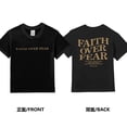 thumbnail image 5 of Christian Faith Over Fear Shirt for Youth Jesus Religious Shirts Oversized Graphic Tees Cotton fabric T-Shirt, 5 of 7