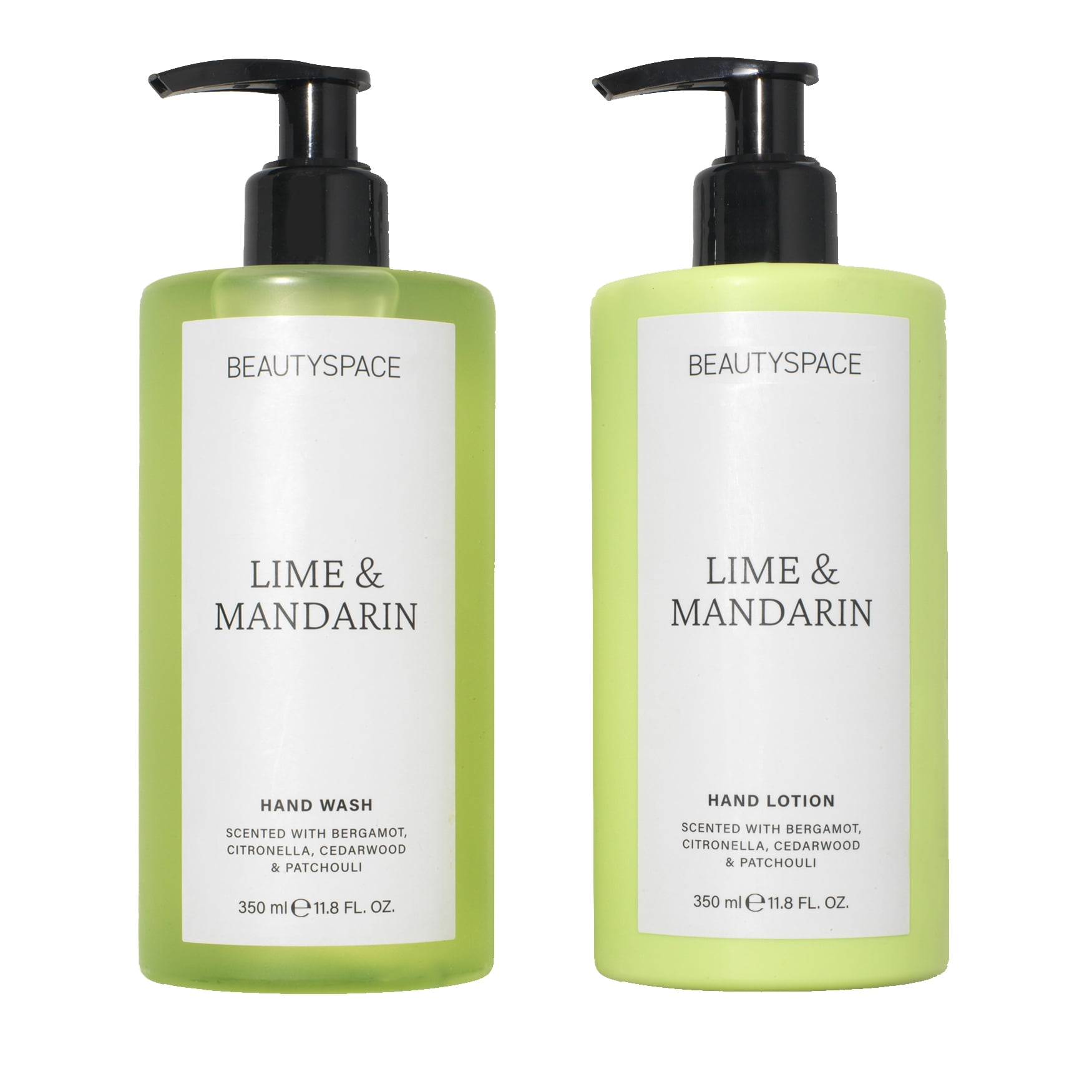 BEAUTYSPACE Lime and Mandarin Hand Wash and Hand Lotion Duo
