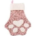 thumbnail image 2 of Dalrosia Sequin Christmas Pet Stockings Cat Dog Paw Pattern Fireplace Hanging Stockings for Christmas Fireplace Tree Decor, 2 of 5