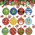thumbnail image 2 of Diy Christmas Hanging Decor Set, Diamond Art Christmas Ornaments, Christmas Tree Ornaments Set, Diamond Painting Kit, 2026 Christmas Ornaments, 12 Pcs 3X3 Inch Full Drill Round, 2 of 7