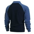 thumbnail image 5 of Taqqpue Men Long Sleeve Shirts Casual Solid Color Crewneck Fleece Pullover Tops Fall Winter Warm Loose Fit Plus Size Blouse Tops, 5 of 9