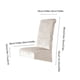 thumbnail image 3 of Funda elástica de terciopelo para silla con respaldo alto inclinado | Funda elástica antisuciedad para silla de comedor | Gris liso, rosa y dorado | Funda protectora para hotel y hogar con tod, 3 of 5