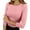 Pink, variant on Women's Tops Crew Neck Tops Yellow Long Sleeve T Shirt Womens Basic Tops Womens Fall Shirt