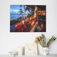 thumbnail image 6 of Naloa Tropical Beach Candlelight Print Canvas Picture,Wall Pictures, Modern Decorative Poster,Art Prints for Bedroom, Toilet, 40 x 30 cm, Built-in Wooden Frame, 6 of 6