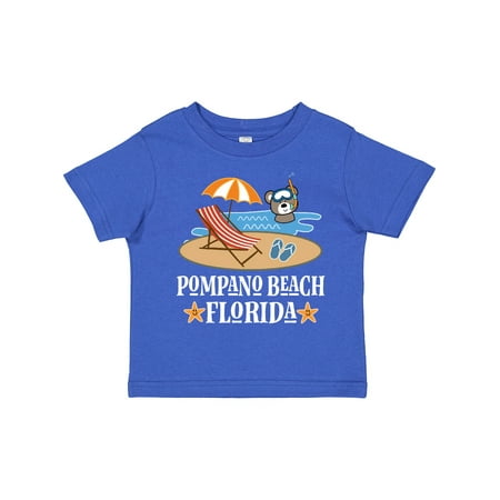 

Inktastic Pompano Beach Florida Trip Gift Toddler Boy or Toddler Girl T-Shirt