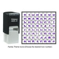 thumbnail image 4 of Printtoo Personalized Family Theme Rubber Stamp Self Inking Stamper 24 mm-Violet, 4 of 7