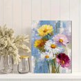 thumbnail image 2 of Daisy Flower Canvas Print, for Living Room, Bedroom, Office, Entryway, Modern/Minimalist/Bohemian Decor, 2 of 8