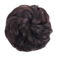 thumbnail image 2 of MORICA 1PCS Messy Bun Hair Scrunchies Curly Wavy Synthetic Chignon for Women Updo Hairpiece Darkest Brown Mixed, 2 of 7
