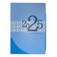 thumbnail image 1 of Agenda Ejecutiva Grande 2025, Pasta Dura Año 2025 Portada Azul Claro Rayas, 1 of 1