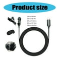 thumbnail image 3 of ZJ030MR USB C Lavalier Mic With Easily Clip Professional Omnidirectional Pickup Noise Reduction Optional Cover Muff, 3 of 7