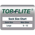 thumbnail image 2 of Top Flite Half Cushion Low Cut Socks, Black, (L) W 9-12 / M 9-13, 2 Pair, 2 of 3