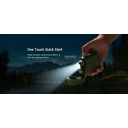 Olight Baton 4 Premium 1300 Lumen Rechargeable EDC Flashlight with Wireless Charging Case + LumentTac Organizer
