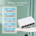 thumbnail image 4 of 5 8 Ports UTP RJ45 Gigabit Ethernet Switch 1000 Mbps Mini Network Switches VLAN Ethernet Splitter Lan Hub Switch 5Port 1000M US PLUG, 4 of 6