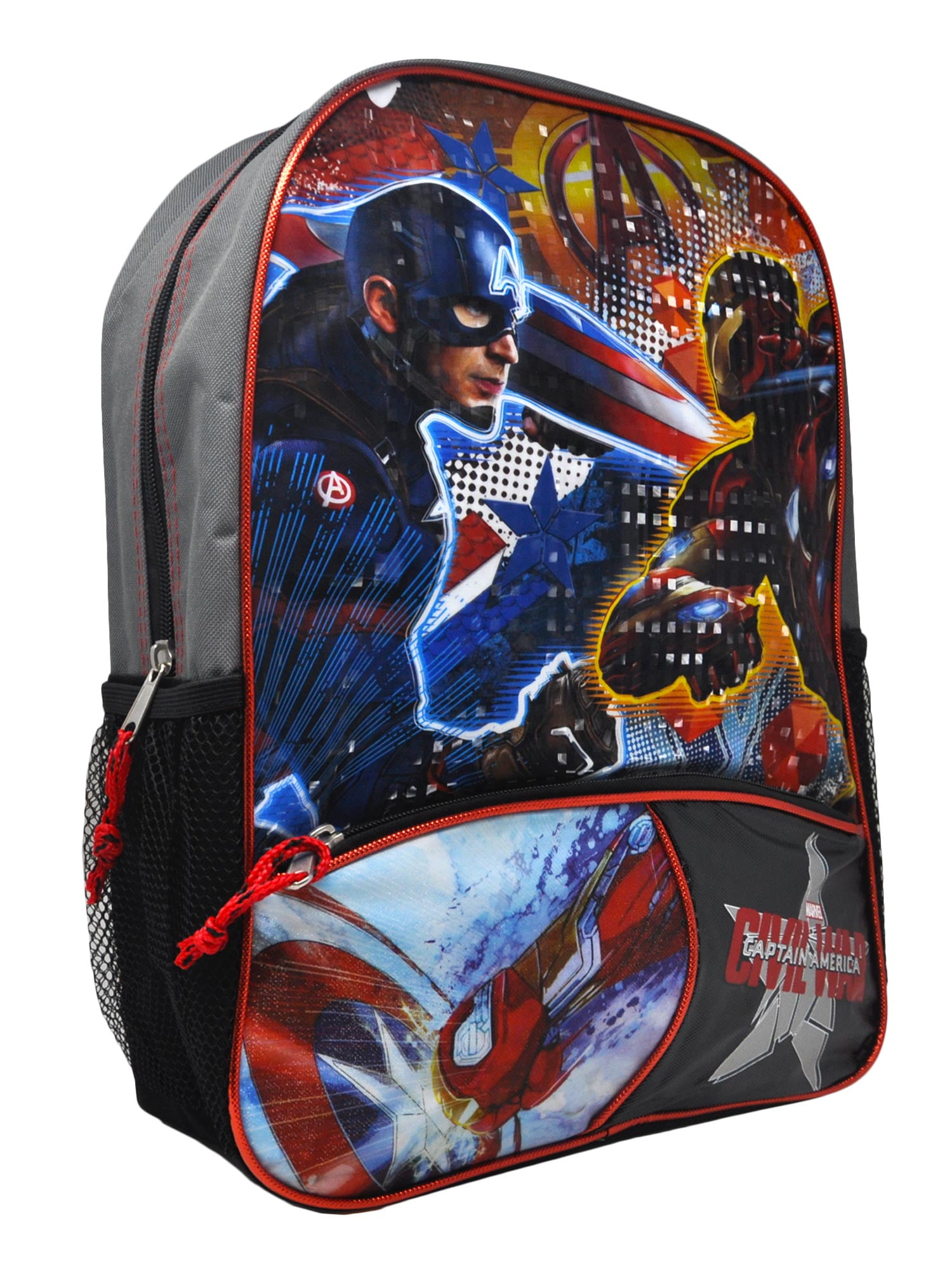 Boys Avengers Captain America Iron Man Backpack Civil War Boys Avengers Captain America Iron Man Backpack Civil War