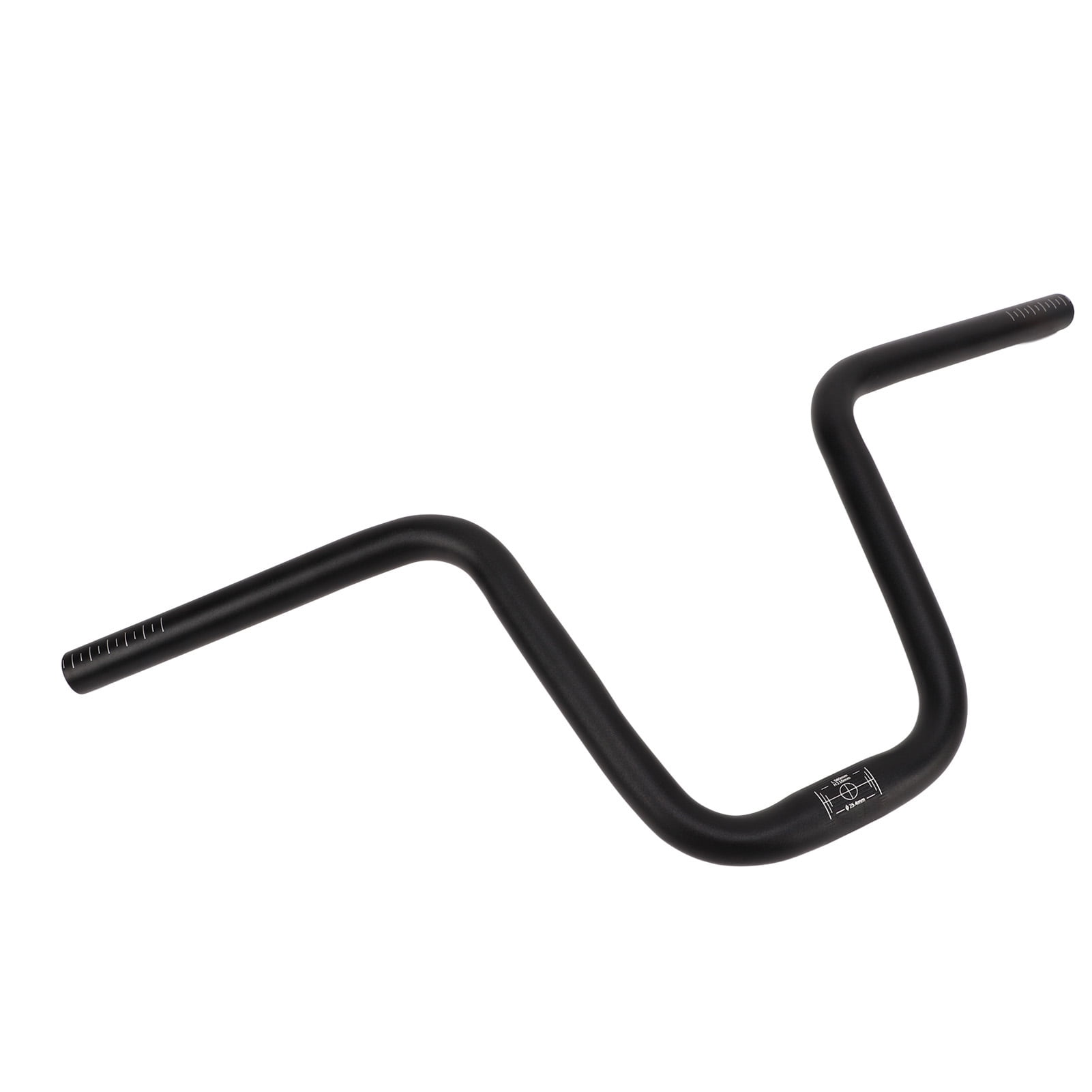 Guidon Vélo Pliable Alliage Aluminium 25.4 Mm - Léger 182g, Pour VTT Et Route, Confort Et Absorption Des Chocs (Argent)