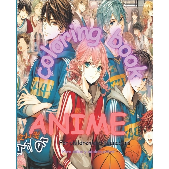 Anime book coloring: Relax Anime Coloring, Amine for Teens, Anime Coloring & Painting Drawings, Teen Anime Coloring Page, (Paperback)