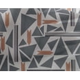 thumbnail image 4 of oneOone Georgette Viscose Fabric Triangle & Line Geometric Decor Fabric Printed BTY 42 Inch Wide, 4 of 4