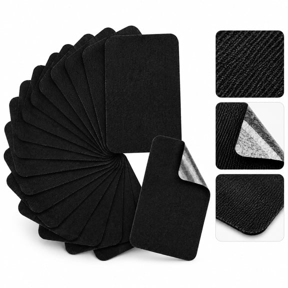 12 Pack Iron-on Fabric Repair Patches, Strong Glue Cotton Patches, for Inside Outside Clothing Repair, 3"x 4"