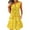 Yellow, variant on Sakmal Sundress Womens Dresses Mini Beach Casual Dress Sleeveless V Neck Floral Dresses
